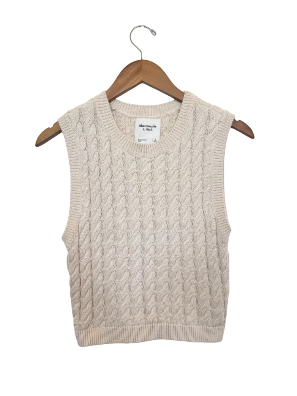 Abercrombie & Fitch Cable Knit Sweater Vest Pullover